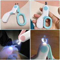 Professional Pet Nail Clipper LED Light Pet Nail Clipper Claw Grooming Scissors for Cats Small Dogs Scissors Cat Accessories