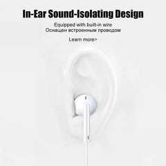 For Apple iPad Laptops Tablet Headphones For iPhone 16 15 14 13 12 11 Pro Max Earphones X XS 7 8 Plus 3.5mm Stereo Wired Earbuds