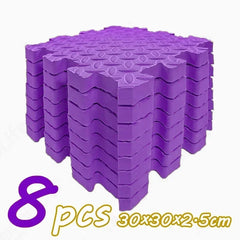 8Pcs/2.5cm Thick Nonslip Baby Crawling Play Mat Soundproof Puzzle Gym Mat for Children's Room and Eco-Friendly Puzzle Mat
