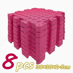 8Pcs/2.5cm Thick Nonslip Baby Crawling Play Mat Soundproof Puzzle Gym Mat for Children's Room and Eco-Friendly Puzzle Mat