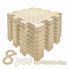 8Pcs/2.5cm Thick Nonslip Baby Crawling Play Mat Soundproof Puzzle Gym Mat for Children's Room and Eco-Friendly Puzzle Mat