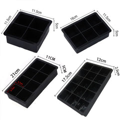 4/6/8/15Grids Silicone Ice Cube Molds Spherical Ice Molds Reusable Whiskey Ice Cube Molds Cocktail Freezer DIY Homemade Barware