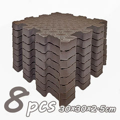 8Pcs/2.5cm Thick Nonslip Baby Crawling Play Mat Soundproof Puzzle Gym Mat for Children's Room and Eco-Friendly Puzzle Mat