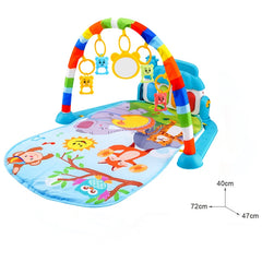 Baby Activity Gym Music Rack Play Mat Kid Rug Puzzle Carpet Piano Keyboard Infant Playmat Crawling Game Pad Baby Toy Gift