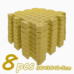 8Pcs/2.5cm Thick Nonslip Baby Crawling Play Mat Soundproof Puzzle Gym Mat for Children's Room and Eco-Friendly Puzzle Mat