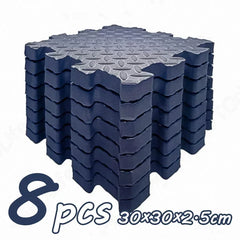 8Pcs/2.5cm Thick Nonslip Baby Crawling Play Mat Soundproof Puzzle Gym Mat for Children's Room and Eco-Friendly Puzzle Mat
