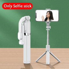 Portable Bluetooth Selfie Stick Retractable Multifunctional 103CM Phone HoldeTripod With Selfie light Wireless Remote Shutter