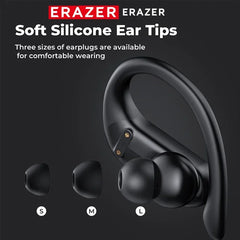 ERAZER XT60pro Sports Wireless Headphones Bluetooth Earphones HiFi Earbuds Noise Reduction Headset with Mic Earhook