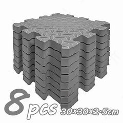 8Pcs/2.5cm Thick Nonslip Baby Crawling Play Mat Soundproof Puzzle Gym Mat for Children's Room and Eco-Friendly Puzzle Mat
