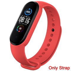 Strap for Xiaomi Mi Band 3 4 5 6 7 Sport Bracelet Silicone Wrist Strap For Xiaomi Mi Band 7 6 5 4 3 Bracelet (Excluding watch)