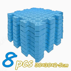 8Pcs/2.5cm Thick Nonslip Baby Crawling Play Mat Soundproof Puzzle Gym Mat for Children's Room and Eco-Friendly Puzzle Mat