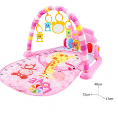 Baby Activity Gym Music Rack Play Mat Kid Rug Puzzle Carpet Piano Keyboard Infant Playmat Crawling Game Pad Baby Toy Gift
