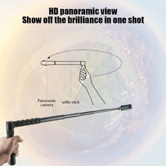 1.2m Ultra-Long Carbon Fiber Invisible Selfie Stick For Insta360 X3/X2/for DJI Action 3/GoPro Camera Invisible Selfie Stick