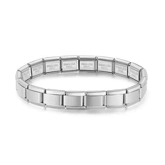 Hapiship 2024 New Women's Jewelry DIY 9mm Width Itanlian Elastic Charm Bracelet Fashion Stainless Steel Fashion Bangle ST-Bao