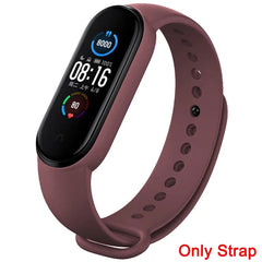 Strap for Xiaomi Mi Band 3 4 5 6 7 Sport Bracelet Silicone Wrist Strap For Xiaomi Mi Band 7 6 5 4 3 Bracelet (Excluding watch)