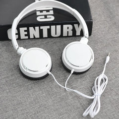 Universal 3.5mm Wired Computer Headphone Foldable Portable Music Gaming Headset Noise Canceling Sports Earphone Stereo Headset