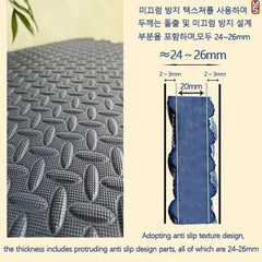 8Pcs/2.5cm Thick Nonslip Baby Crawling Play Mat Soundproof Puzzle Gym Mat for Children's Room and Eco-Friendly Puzzle Mat